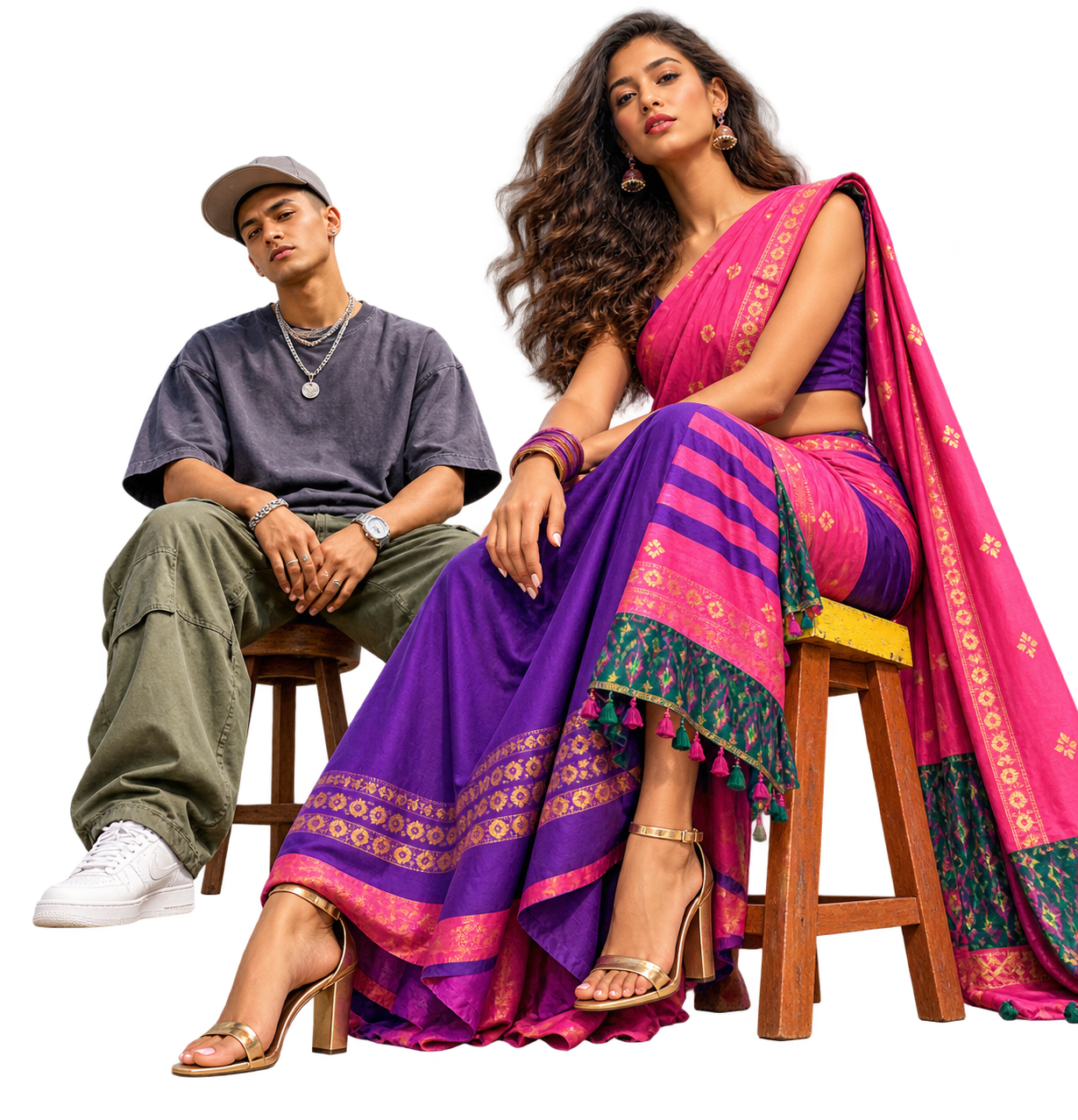 A dancer and a fashion performer ready for the championship